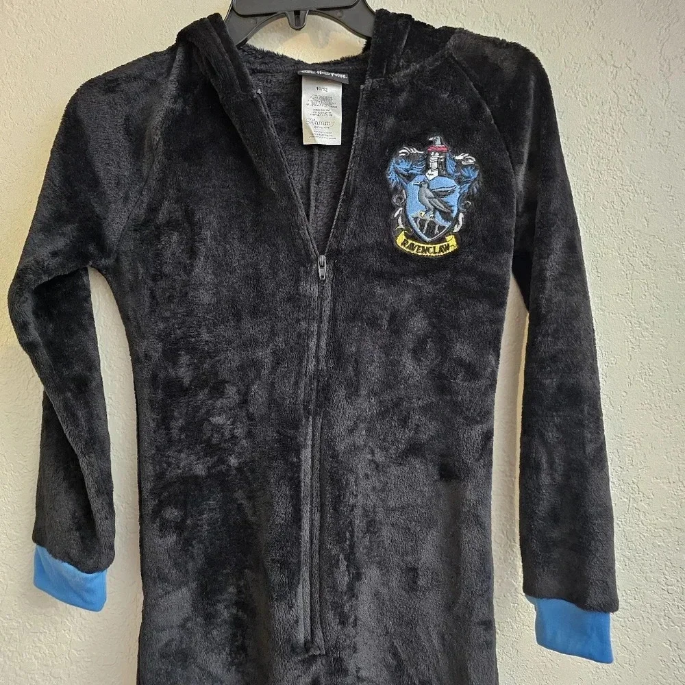 Ravenclaw cosplay unisex hooded zipper jumpsuit